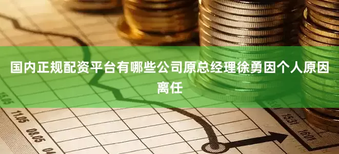 国内正规配资平台有哪些公司原总经理徐勇因个人原因离任
