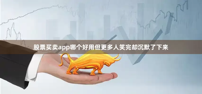 股票买卖app哪个好用但更多人笑完却沉默了下来