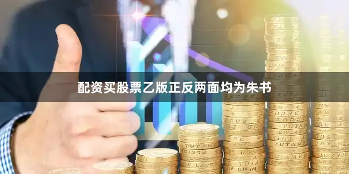 配资买股票乙版正反两面均为朱书